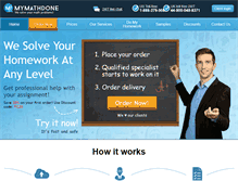 Tablet Screenshot of mymathdone.com
